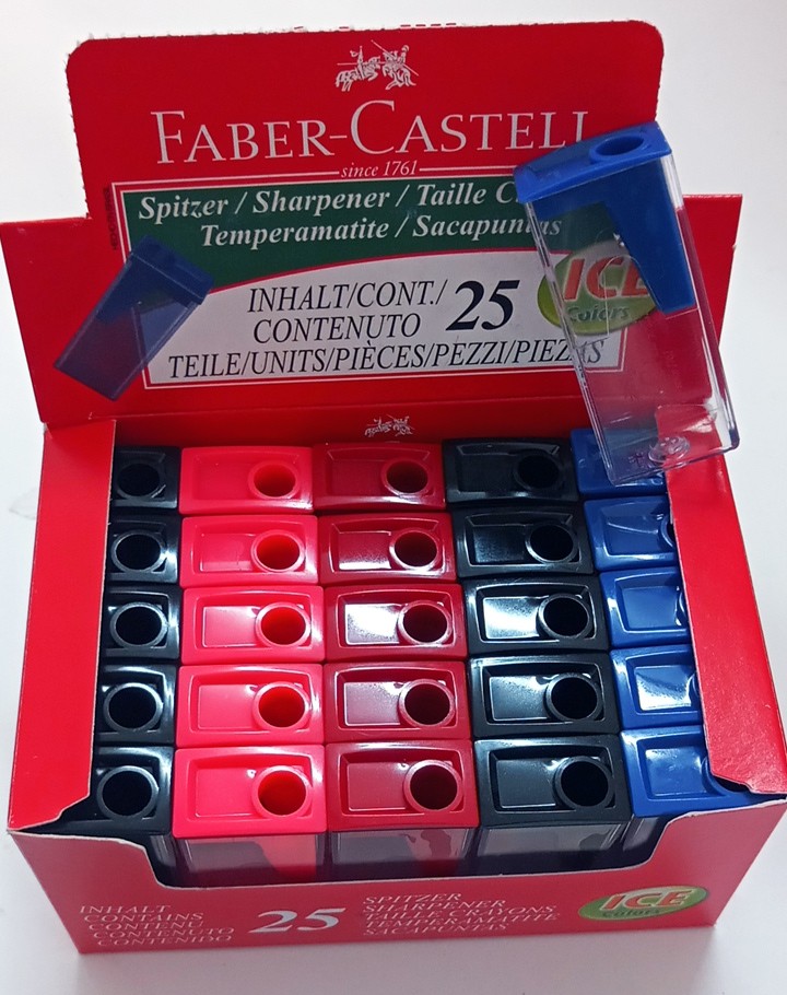 Sacapuntas Faber-Castell con Deposito Clickbox - Verde — Ardo Mayorista